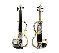 Advanced Electric Violin Solid Wood Mute Violin 4/4 Ebony Fittings W/Parts