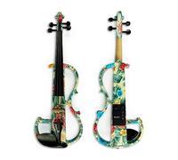Advanced Electric Violin Solid Wood Mute Violin Full Size 4/4 Ebony Fittings W/Parts