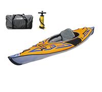 Advanced Elements AdvancedFrame Sport Inflatable Kayak - AE1017-O Lightweight Day Touring Kayak with Bag and Pump - 10' 5" - 26 lbs - Orange