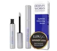 ADVANCED EYEBROW GROWTH SERUM - Peptide Brow Serum for Fuller, Thicker Eyebrows - Brow Growth & Conditioning - Oil-Free Alternative to Castor Oil - 60 Day Formula by DERMAWORKS