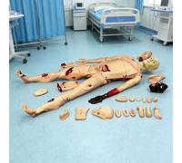 Advanced First Aid Training Manikin with Burn Simulation for CPR Airway Management and Nursing Skills Education