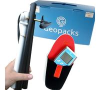 Advanced Flowmeter with Temperature Sensor, Larger Display, and Data Logger - Accurate Stream Velocity & Temperature Recording for Students and Professionals