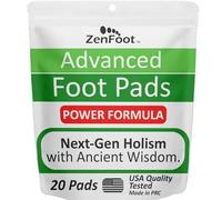 Advanced Foot Pads: Zeolite, Turmeric Curcumin & Ginger Formula | Effective & Natural | Premium Foot Patches 20 Pack