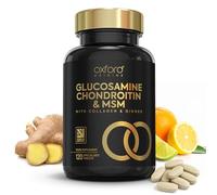 Advanced Glucosamine and Chondroitin High Strength Tablets with MSM | Made in The UK | Glucosamine Sulphate with Chondriotin, MSM Powder, Collagen, Citrus Bioflavonoid and Ginger Root | 120 Tablets