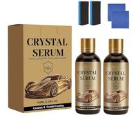 Advanced Graphene Crystal Serum for Cars, 100ML/3.38FL.OZ Crystal Serum Ceramic Coating, Quick Effect Car Coating Spray for Shine & Protection, Nano Coat Restore for Paint, Glass & Wheel (2PCS)