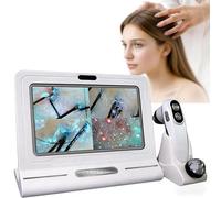 Advanced Hair Follicle Detector Scalp Microscope with 11 Inch Display No Phone/App Needed 50X /200X Handles for Professional Salon Consultations