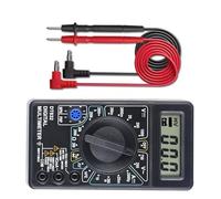 Advanced Handheld Multifunction Meter Electric Current Frequency Resistance Measurement Tool ABS For Technicians Digital Multimeter With Test Cable