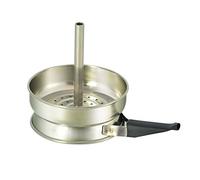 Advanced Hookah Heat Management Device - Kitosun Vulcan HMD for Hookah Charcoals Faster Setup Tastier Smoother Cleaner, Longer Lasting Sessions | Hookah Accessories Wind Cover (Gloss Aluminum)