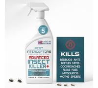 Advanced Insect Killer Spray 1L with IGR - Kills Flies, Fleas, Spiders | Bedbugs, Ants, Moths, Cockroaches, Wasps, Beetles and Mites - Professional Strength, Long-Lasting Indoor and Outdoor Use
