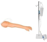Advanced IV Practice Arm Infusion Model - Intravenous Training Kit for Venipuncture and Blood Drawing