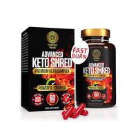 Advanced Keto Shred - Weight Loss Pills That Work Fast - 60 x High Strength Diet Pills That Work Fast for Women - Keto Fat Burning Tablets - Gluten Free - Non GMO - Vegan Friendly - Internal Youth