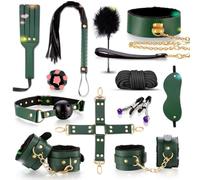 Advanced Leather Plush 12-Piece Set, Ideal for Beginners and Advanced Users, Green/Red-UKRS52 (Green)