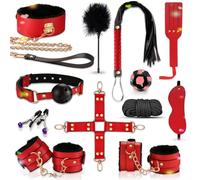 Advanced Leather Plush 12-Piece Set, Ideal for Beginners and Advanced Users, Green/Red-UKRS52 (Red)