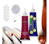 Advanced Leather Repair Gel, Leather Repair Kit for Car Seat Vinyl Repair Kit, Leather Crack Repair for Furniture, Sofa, Jacket, Car Seats and Purse (Burgundy-20ml)