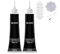 Advanced Leather Repair Gel, Professional Leather Repair Kit for Car Seat, Furniture, Sofa Couch, Jacket, Shoes, Vinyl Repair Kit for Any Leather Surface and Color (Black-100 ml)