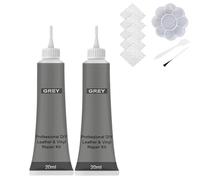 Advanced Leather Repair Gel, Professional Leather Repair Kit for Car Seat, Furniture, Sofa Couch, Jacket, Shoes, Vinyl Repair Kit for Any Leather Surface and Color (Gray-40 ml)