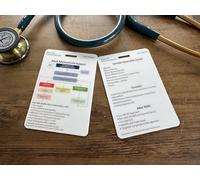 Advanced Life Support (ALS) Healthcare, Nursing, Medical Educational Pocket Card