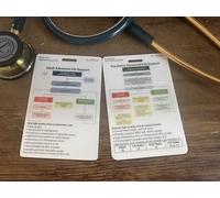 Advanced Life Support Healthcare Educational Pocket Cards Bundle, Adult and Paediatrics