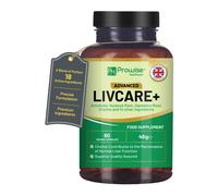 Advanced Livcare+ 60 Capsules | Added with Choline, Artichoke, Burdock Root, Dandelion Root, and 14 Other Active Ingredients | Liver Cleanse Detox an