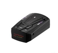 Advanced Long Range Speed Camera Detector with 360 Degree Coverage, Voice Alerts, and Compact Design in Black