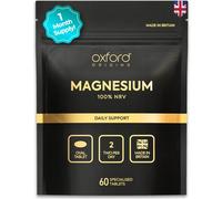 Advanced Magnesium Tablets 100% NRV Complex | Made in The UK | 375mg of Elemental Mag | Magnesium Supplements for Sleep, Restless Legs & Fatigue | 60 Tablets
