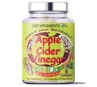Advanced Metabolism Complex: Raw Unfiltered Apple Cider Vinegar with The Mother, Turmeric 1400mg, Ginger, Black, Cayenne Pepper, Bio-Cultures. Vegan High-Strength Vitamins & Minerals. 2775mg/serving.