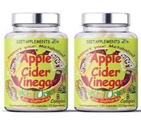 Advanced Metabolism Complex: Raw Unfiltered Apple Cider Vinegar with The Mother, Turmeric 1400mg, Ginger, Black, Cayenne Pepper, Bio-Cultures. Vegan High-Strength Vitamins & Minerals. 2 Bottles