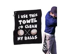 ADVANCED MICROFIBER TECHNOLOGY: Designed with advanced waffle plaid microfiber, this golf towel can effectively remove dirt and grime from clubs and balls, soft and absorbent fabric for added comfort