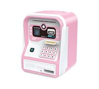 Advanced Money Keeper with Fingerprint Scanner Auto Cash Roller Spacious Storage Section Realistic Finance Practice Toy ABS Money Box