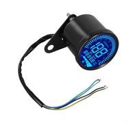 Advanced Motorcycle Odometer with Digital LCD Speedometer, 12V Waterproof Features for Reliable Performance (Black)