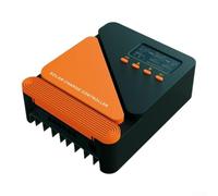 Advanced Mppt Solar Charge Controller 12v 24v Auto Sense Lcd Panel Dual Usb Slots For Gel Sealed Flooded For Lifepo4 Batteries Camper Van Cabin Off Grid Power Black Orange 30a(20A)
