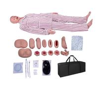Advanced Nursing Mannequin for Medical Training - Life Size 170cm, 33 Teaching Skills, Plastic Model for Educational Demonstration