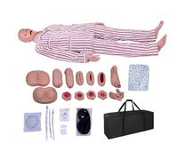 Advanced Nursing Training Manikin, Male/Female 170cm Life Size Patient Care Nursing Medical Manikin,Multifunctional Education Teaching Model, Pvc Human Anatomical Model Dummy