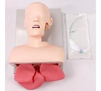Advanced Oral Nasal Intubation Manikin,Intubation Head Teaching Study Model, Tooth Alarm Device Simulator Airway Management Trainer