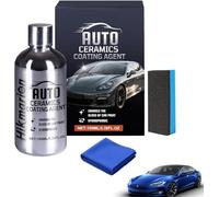 Advanced Quick-Acting Auto Ceramics Coating for Showroom Shine, Hydrophobic Coating, Dust Proof & Glazing Effects, Long Lasting Car Paint Waxing Solution, Quick Effect Coatings Agent for Car (1Pcs)