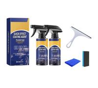Advanced Quick Ceramic Coating Spray 120ml, Advanced Car Quick-Acting Coating Agent Spray, Quick Effect Coating Agent, Hydrophobic & High Gloss Shield, Long-Lasting Paint Protection for Cars (2PC)