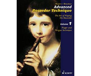 Advanced Recorder Technique Vol. 1 Textbook treble recorder (descant recorder) (