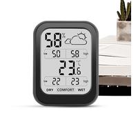 Advanced Room Climate Tracker, Compact Weather Station Device, Real-Time Weather Monitoring Gadget, Indoor Climate Control Sensor, Digital Indoor Climate Reader, Accurate Home Temperature Sensor