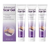 Advanced Scar Gel, Face Body Burn Recovery Treatment, Scar Cream For Surgical Scars, Fade Active Formula, Hydrating and Nourishing, for All Skin Type (3 PCS)