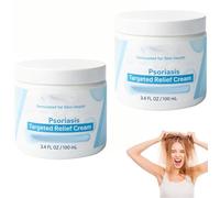Advanced Seborrheic Der-matitis & Psoriasis Treatment Cream,Beard Recovery Cream,Scalp Relief Balm,Natural Moisturizing and Soothed Scalp and Skin,Natural Ingredients (2 Pcs)