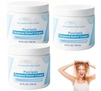 Advanced Seborrheic Der-matitis & Psoriasis Treatment Cream,Beard Recovery Cream,Scalp Relief Balm,Natural Moisturizing and Soothed Scalp and Skin,Natural Ingredients (3 Pcs)