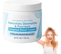 Advanced Seborrheic Dermatitis & Psoriasis Treatment Cream, Natural Moisturizing, Calvris Beard Recovery Cream, for All Skin Types (1Box)