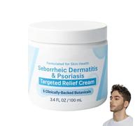 Advanced Seborrheic Dermatitis & Psoriasis Treatment Cream, Scalp Relief Balm, Beard Recovery Cream, For Soft and Soothed Scalp and Skin, For All Skin Types (1PC)