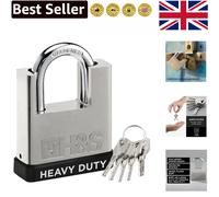 Advanced Security 60mm Padlock with 5 Cutting-Edge Keys - For Containers & Sheds