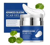 Advanced Silicone Scar Gel, Scar Cream with Dimethicone, Scars Removal Cream for Old & New Scars, C-Section, Burns, Acne Marks for Face & Body-Non Sticky,Soothes Redness&Relieves Itching,50G