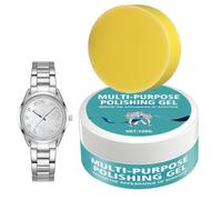 Advanced Silver Cleaner, Tarnish Remover Cream, 1.57x2.76 inches 100g Polishing Paste with Fast Action, Gentle Nonabrasive Formulas Compact Jar with Easy Grip, Jewelry Care for Home Use