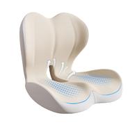 Advanced Slow-Rise Memory Foam Seat Cushion - Orthopedic Coccyx & Lumbar Support Pillow for Tailbone & Back Pain Relief - Lasting Comfort for Office Chair, Car, Truck, Wheelchair - Non-Slip