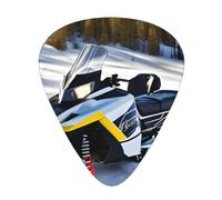 Advanced Snowmobile Guitar Picks 12 Pack Assorted Thickness-0.46mm 0.71mm 0.96mm Medium Thin Heavy Celluloid Style Picks for Acoustic Electric Guitar Ukulele