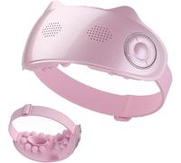 Advanced Steam Eye Massager with Heat Therapy, Nano Mist Moisturizing for Dry Eye, Stye & Blepharitis Relief, Rechargeable Hot Compress Mask for Dark Circles and Puffiness White