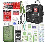 Advanced Trauma First Aid Kit - Emergency Camping Equipment with Tourniquet Kit, Compression Bandage, 36 Inch Splint, Portable Survival Kit for